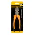 Alicate Corte Diagonal Aço Carbono Laranja preto   Med  6