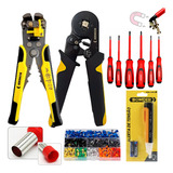 Alicate Crimpar Decapador Kit