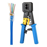 Alicate Crimpar Rj45 Rj11 Rj12 Cabo De Rede Conector Vazado