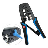 Alicate De Crimpar Cabo De Rede Rj45 Rj11 Rj12 Catraca