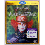 Alice No País Das Maravilhas Blu Ray 3d + 2d (lenticular) 