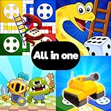 All In One 4 Player Family Board Games - Snakes And Ladders, Chess, Checkers, Tic Tac Toe