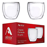 Allmix Copo Vidro Dupla