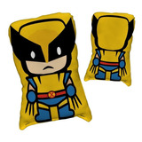 Almofada Boneco Geek Heróis Marvel Wolverine + Chaveiro