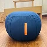 Almofada De Meditação  Yoga  Zafu 40cm Firme E Confortável   CORES  Azul Marinho 
