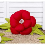 Almofada Decoracao Flor Malha