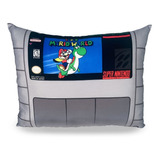 Almofada Formato Fita Decorativo Sofa Mario Bros Luigi Yoshi Cor Cinza Desenho Do Tecido Fita Nintendo