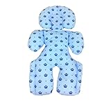 Almofada Para Bebê: Conforto E Suporte Para Carrinho Com Redutor De Encosto (azul) - Proporcione Uma Viagem Agradável E Segura Para O Seu Pequeno