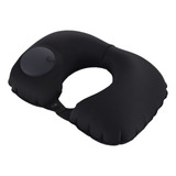 Almofada Para Viagem Travesseiro De Viagem Cor Preto Desenho Do Tecido Liso