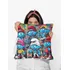 Almofada Premium 35x35cm Smurf Azul Papai Smurf Natal
