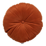 Almofada Redonda Em Suede