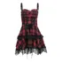 Alta Calidad Minivestido Feminino Preto Com Bandagem Gótica
