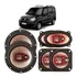 Alto Falante Fiat Doblo Triaxial Bravox 4 + 4x6 + 6 Pol
