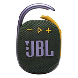 Alto-falante Jbl Clip 4 Jblclip4 Portátil Com Bluetooth Waterproof Green 