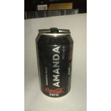 Amanda - Lata Coca Cola Zero Vazia Com Nome Coleção 