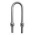 Amarrador Popa 140 Mm U bolt 3 8 Aço Inox P  Barco Lancha
