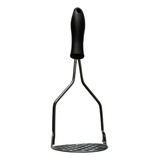 Amassador Espremedor De Batata Purê Aço Profissional Cor Do Cabo Preto