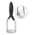 Amassador Espremedor De Batatas Purê Inox Preto Purê 29x10