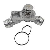 Amcc Conjunto De Caixa De Termostato De Alumínio Atualizado Compatível Com Bmw M54 M52 E46 E39 1999-2006 323 325 328 330 525 528 530 728li 730li X3 Z3 Z4 X5 Substitui: 11531444 37040 ,11537509227