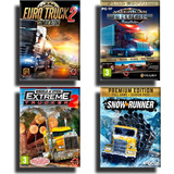 America Truck Simulator + Euro 2 + Extreme 2 + Snowrunner
