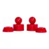 Amortecedor Poliuretano Fundido Conico 9 5mm Cisco Skate Red