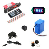 Amplificador 2x60w pack Bateria