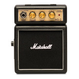 Amplificador Marshall Micro Amp Ms-2 Transistor Para Guitarra De 1w Cor Preto 9v