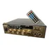 Amplificador Receiver Som Ambiente Karaokê Áudio Stereo Blue