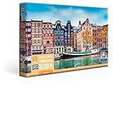 Amsterdã - Quebra-cabeça - 1500 Peças Panorâmico - Toyster Brinquedos