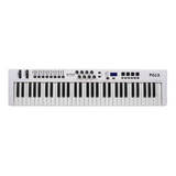Amw P61x White Teclado Controlador Midi Usb 61 Teclas Pads 