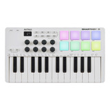 Amw Smartkey 25 White Teclado Controlador Midi Teclas 8 Pads