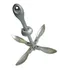 Ancora Em Aço Galvanizado Grapinel Folding Dobravel 2,5 Kg