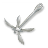 Âncora Folding Galvanizada A Fogo 3 2 Kg Lancha Barco