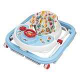 Andador Musical Para Bebe Infantil Seguro Com Trava Cor Azul Bebê
