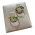Anéis Anel Folheado Cravejado De Strass Esmaltado Verde Lima
