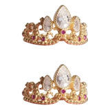 Anéis De Coroa Rapunzel Banhados A Ouro Anel De Princesa Hol