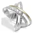 Anéis Feminino Solitário Ouro 14k E Prata 925 Delicado
