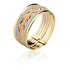 Anel 7 Elos Colorido 18k Al75
