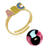 Anel Abc Colorido Menina