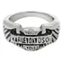 Anel Aço Inox Harley Davidson Asas Moto Custom Hog Motoclube