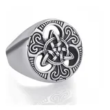 Anel Aco Inox Triquetra