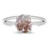 Anel Aliança Quartzo Cristal Fumê Natural Prata 925