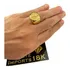 Anel Banhado A Ouro 18k Da Nossa Senhora Aparecida Luxo