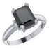 Anel Black Onix Natural Pura Prata 925 Vintage - Feminino