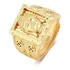 Anel Buda Banhado A Ouro 18k Masculino Luxuoso