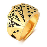Anel Cartas Poker Vegas