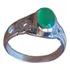 Anel Celta Enchanted Jade Verde Nat. Cabochão - Prata Aro 19