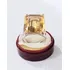 Anel Citrino Natural Extra Ouro 18k, 21x17 Mm, Maravilhoso!
