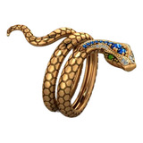 Anel Cobra Pedras Ornamentais