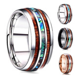 Anel Colors Tungstenio Cristal